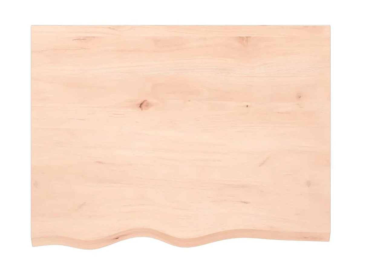 Étagère murale 80x60x(2-6) cm bois de chêne massif non traité OFR42658 BonneVie Meuble