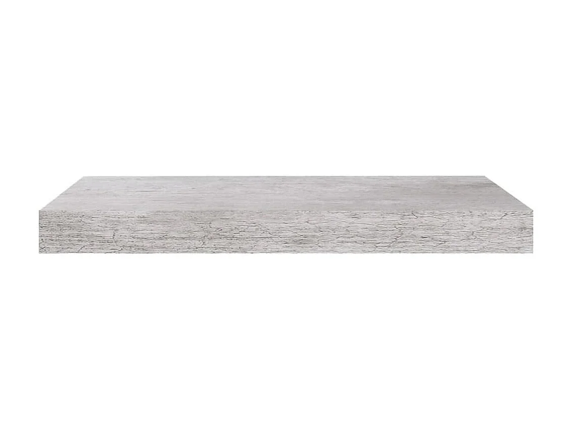 Étagère murale murale gris béton 50x23x3,8 cm MDF OFR70976 BonneVie Meuble