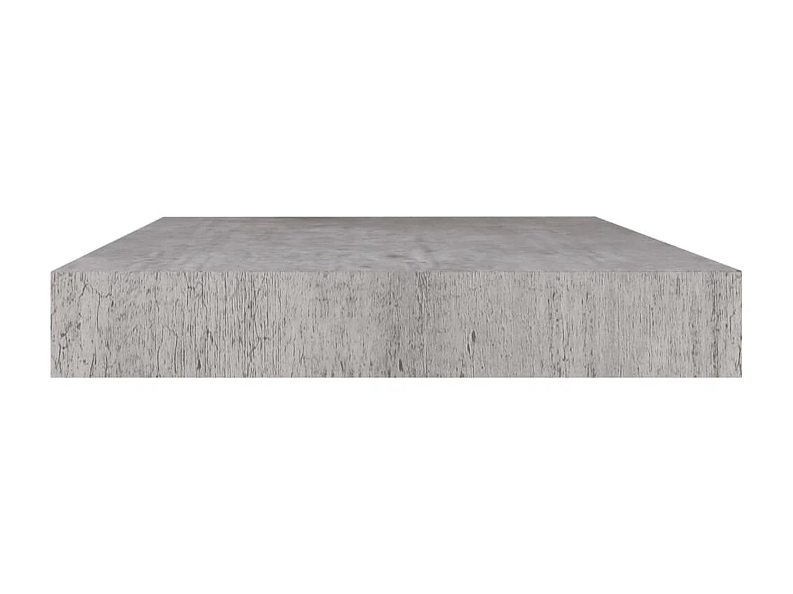 Étagère murale murale gris béton 50x23x3,8 cm MDF OFR70976 BonneVie Meuble