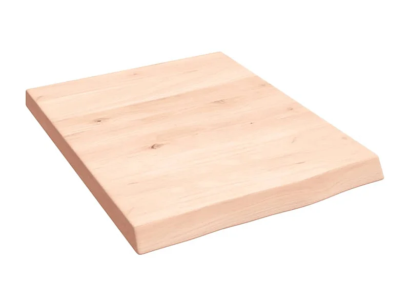 Estante de pared madera maciza roble sin tratar 40x50x(2-4) cm ES83508