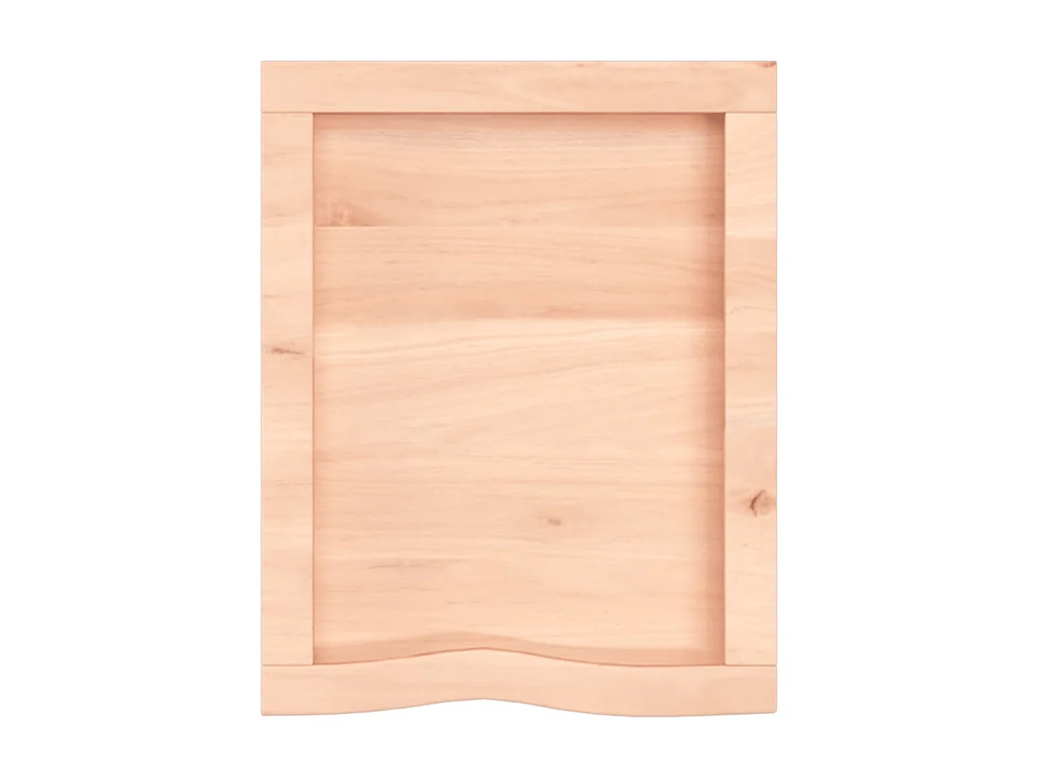 Étagère murale 40x50x(2-4)cm bois de chêne massif non traité OFR91926 BonneVie Meuble
