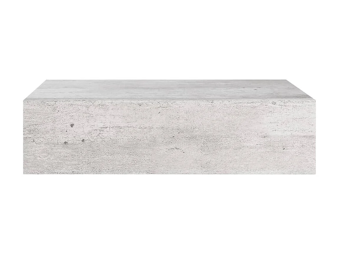 Étagères à tiroir murales 2 pcs Gris béton 40x23,5x10 cm MDF OFR44517 BonneVie Meuble