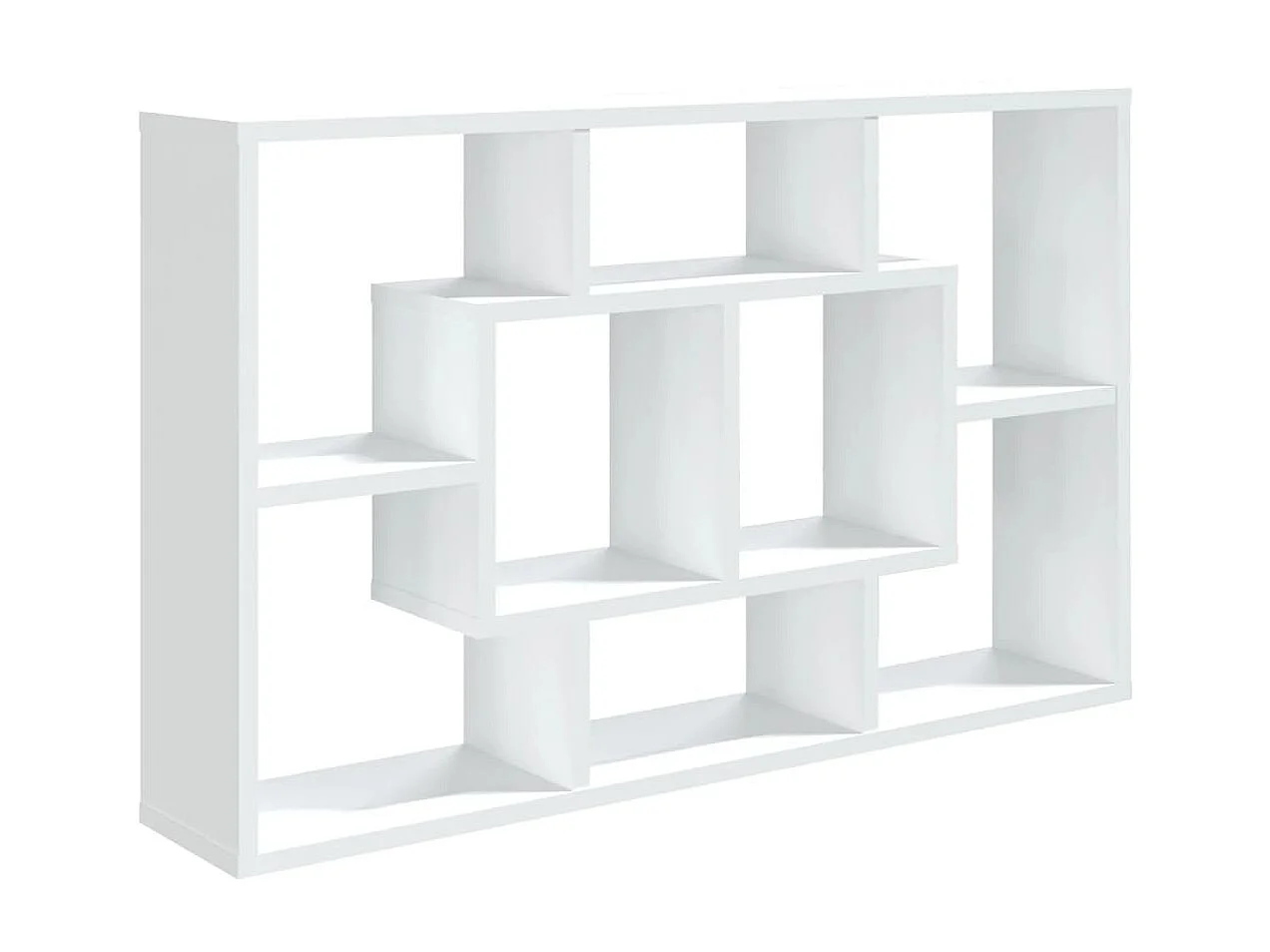 Étagère murale Blanc 85x16x52,5 cm Bois d'ingénierie SAS3808 BonneVie Meuble