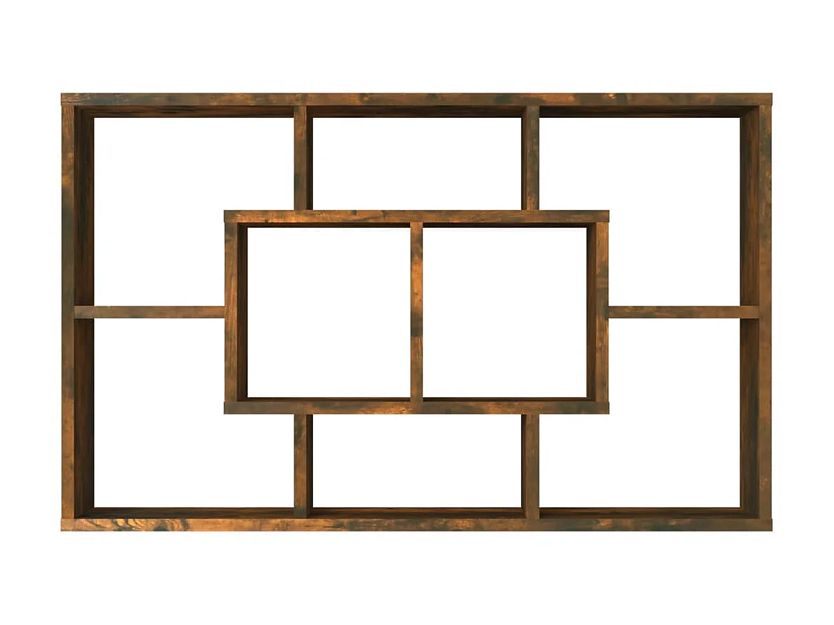 Étagère murale Chêne fumé 85x16x52,5 cm Bois d'ingénierie SDD45585 BonneVie Meuble