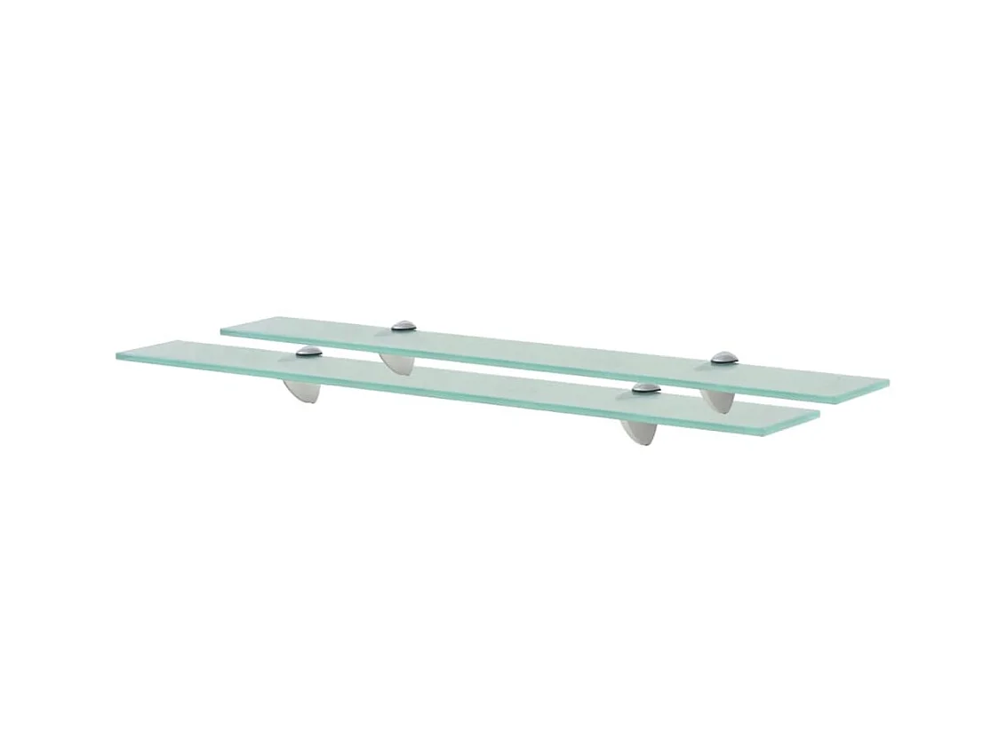 Étagères murales 2 pcs Verre 70x20 cm 8 mm OFR37574 BonneVie Meuble