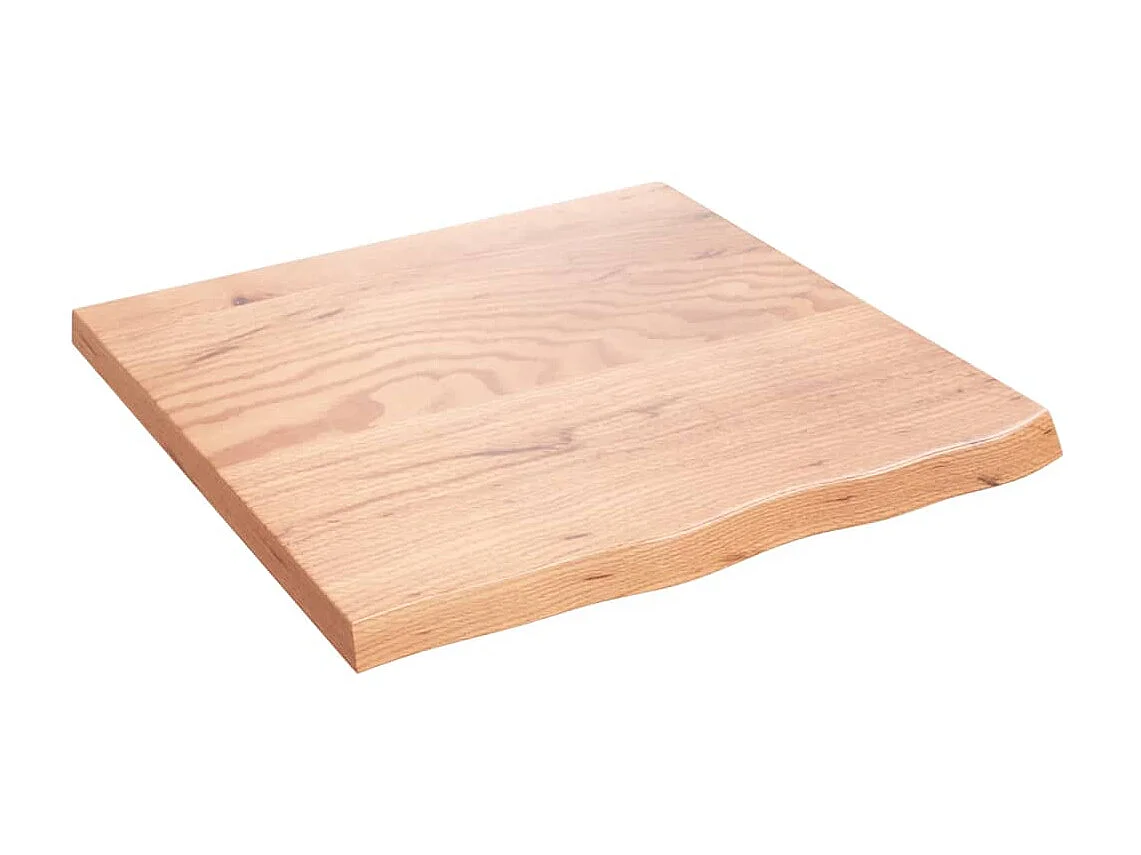 Étagère murale marron clair bois chêne massif traité OFR95519 BonneVie Meuble