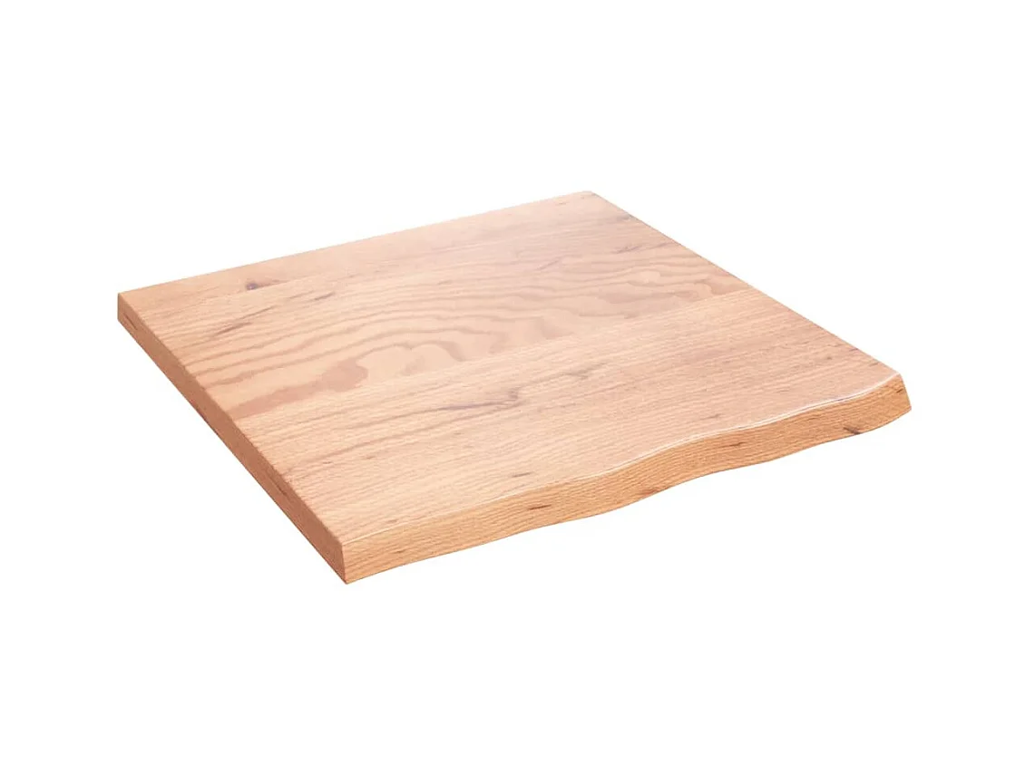 Étagère murale marron clair bois chêne massif traité OFR95519 BonneVie Meuble