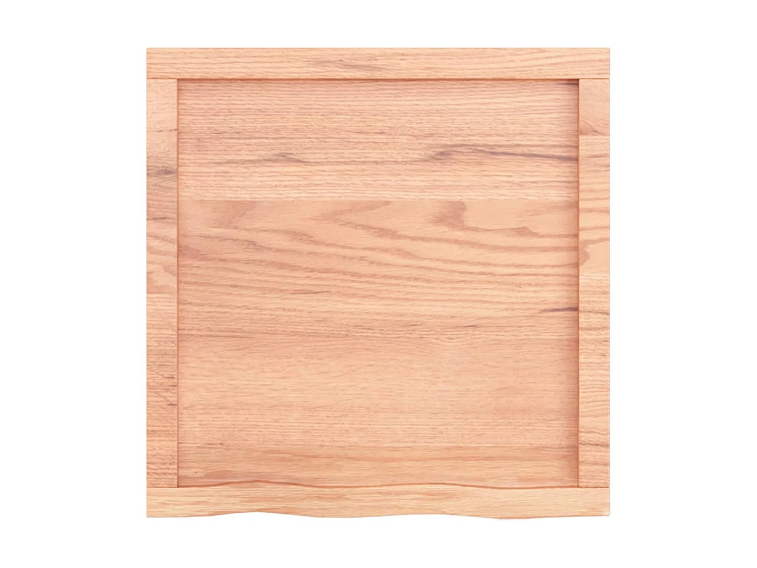 Étagère murale marron clair bois chêne massif traité OFR95519 BonneVie Meuble