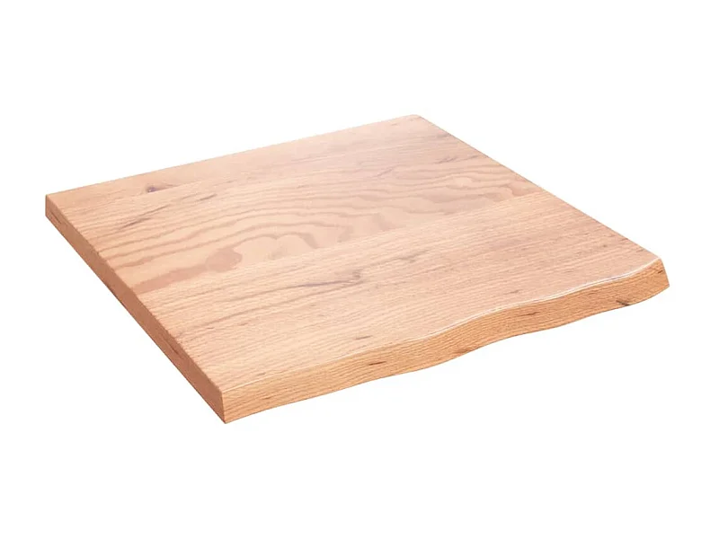 Étagère murale marron clair bois chêne massif traité OFR95519 BonneVie Meuble