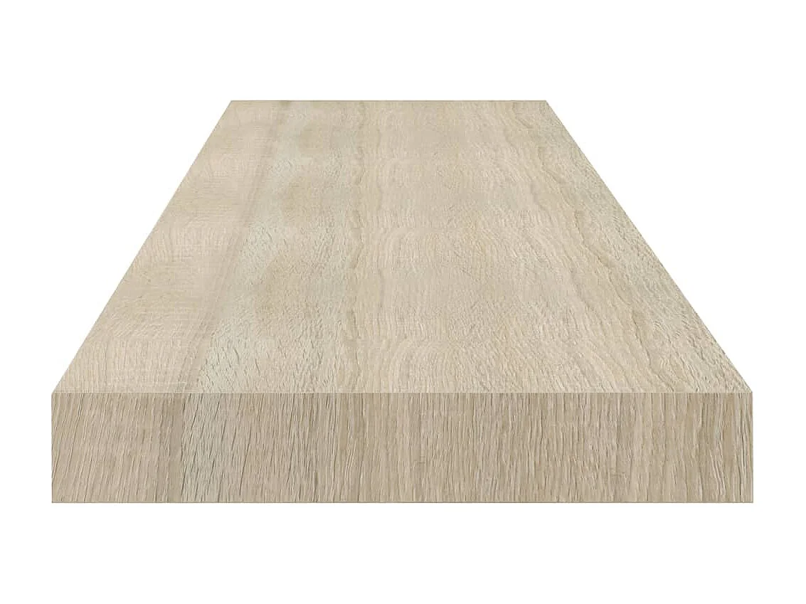 Wandschappen zwevend 4 st 90x23,5x3,8 cm MDF eikenkleurig NL669645