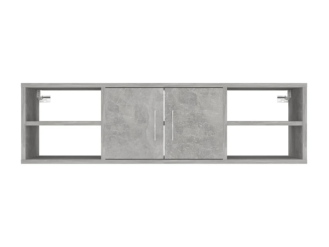 Étagère murale Gris béton 102x30x29 cm Aggloméré OFR25147 BonneVie Meuble