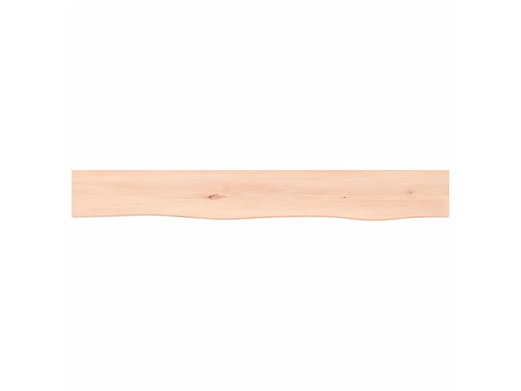 Wandschap 80x10x6 cm onbehandeld massief eikenhout NL675477