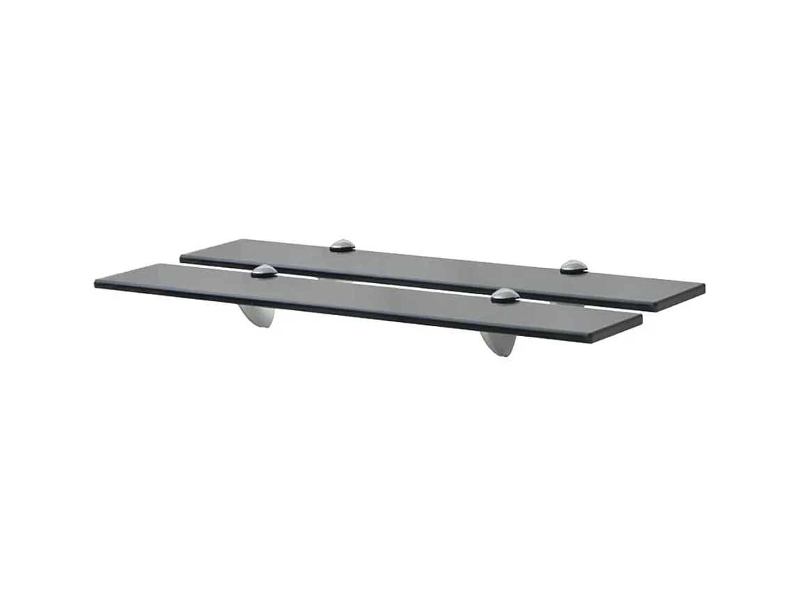 Étagères murales 2 pcs Verre 60x20 cm 8 mm OFR97606 BonneVie Meuble