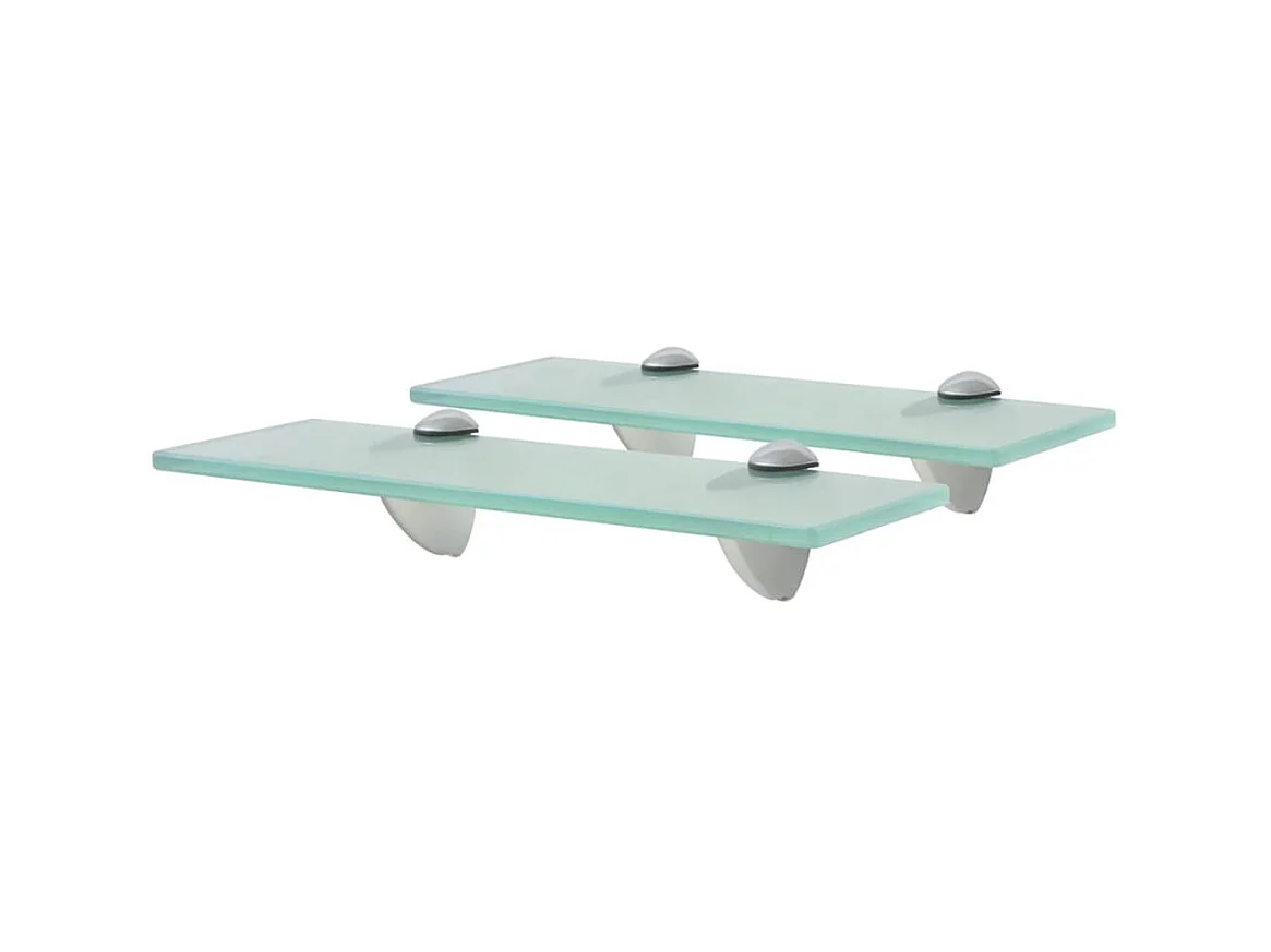 Étagères murales 2 pcs Verre 30 x 10 cm 8 mm OFR38267 BonneVie Meuble