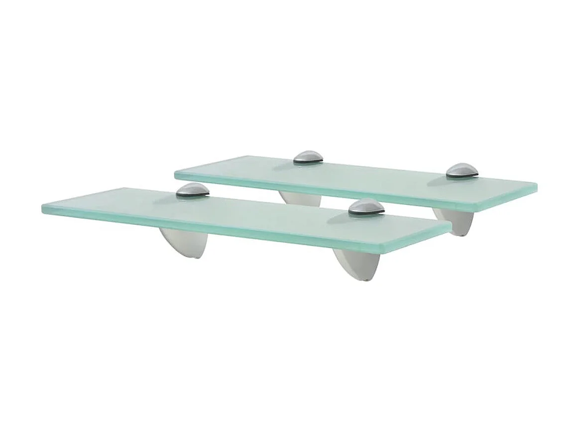 Étagères murales 2 pcs Verre 30 x 10 cm 8 mm OFR38267 BonneVie Meuble