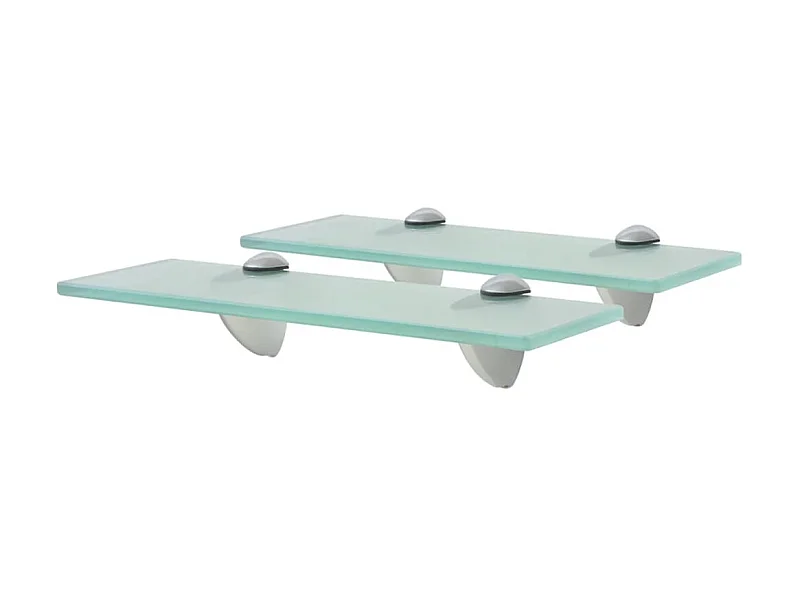 Schappen zwevend 2 st 30x10 cm 8 mm glas NL638962