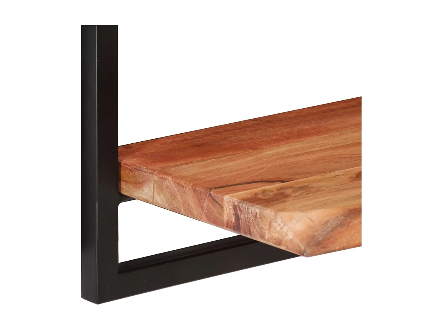 Étagères murales 2 pcs 80x25x35 cm Bois d'acacia et acier OFR41038 BonneVie Meuble