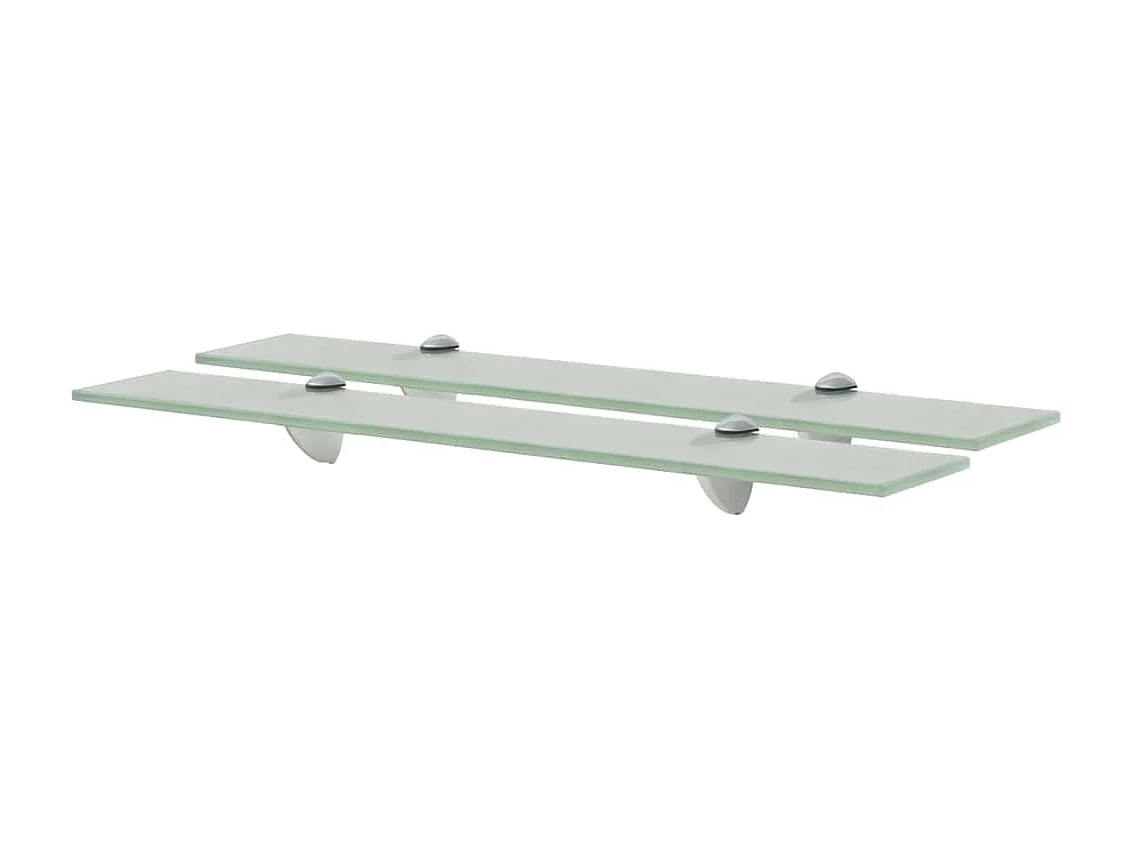 Prateleiras flutuantes 2 pcs vidro 60x10 cm 8 mm PT466749