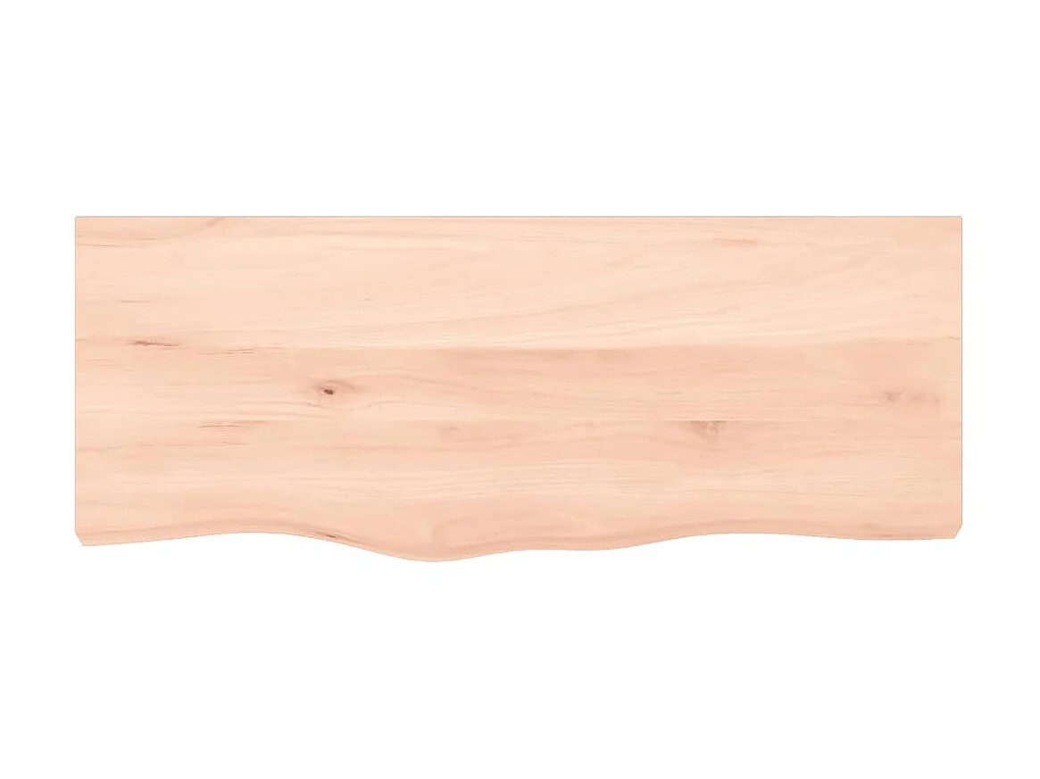 Étagère murale 100x40x2 cm bois de chêne massif non traité OFR56273 BonneVie Meuble