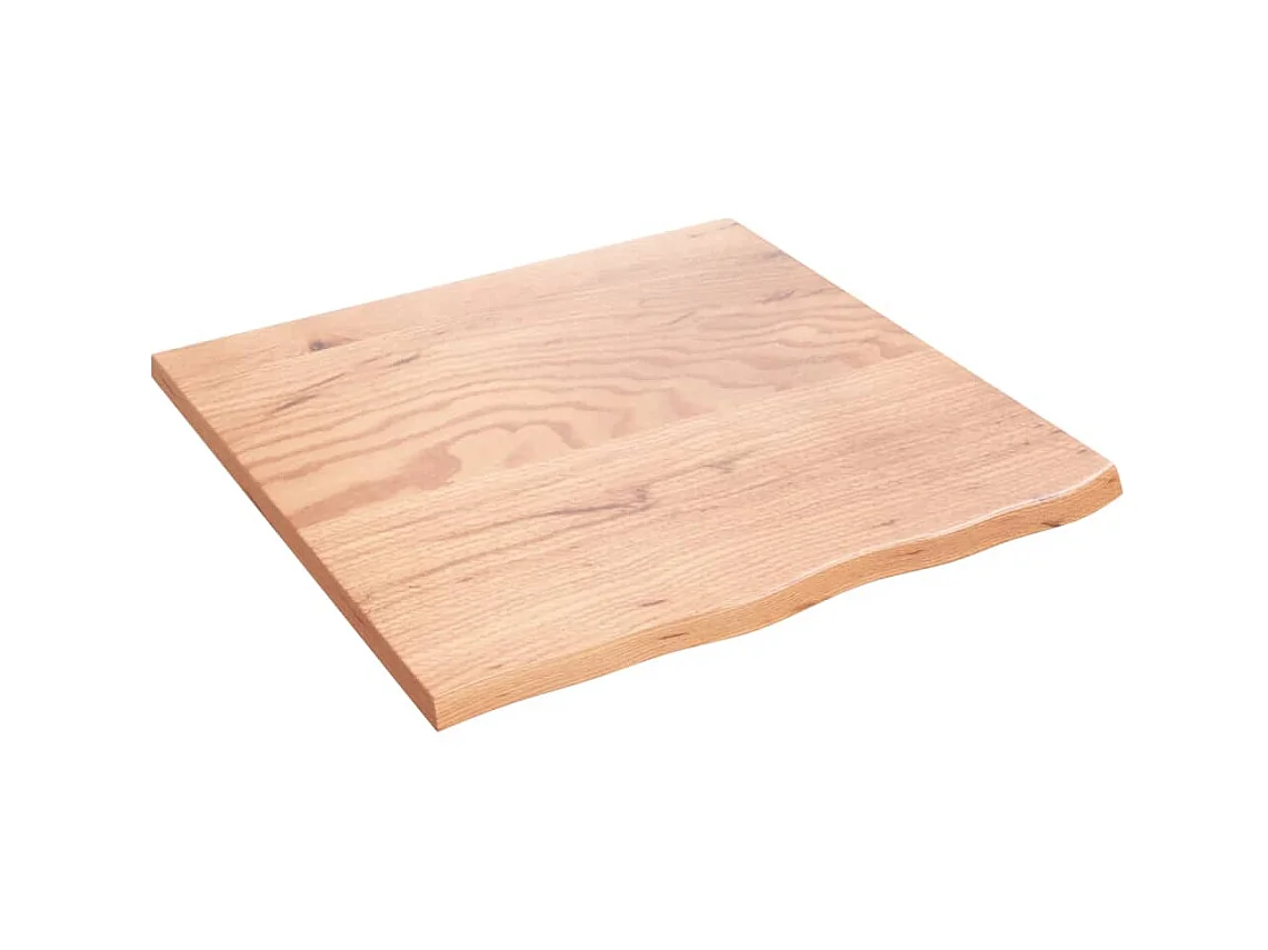 Étagère murale marron clair 60x60x2 cm bois chêne massif traité OFR70809 BonneVie Meuble