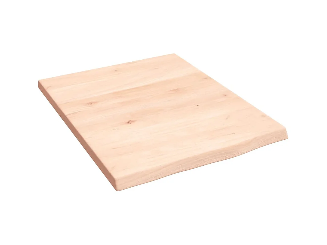Étagère murale 40x50x2 cm bois de chêne massif non traité OFR82109 BonneVie Meuble