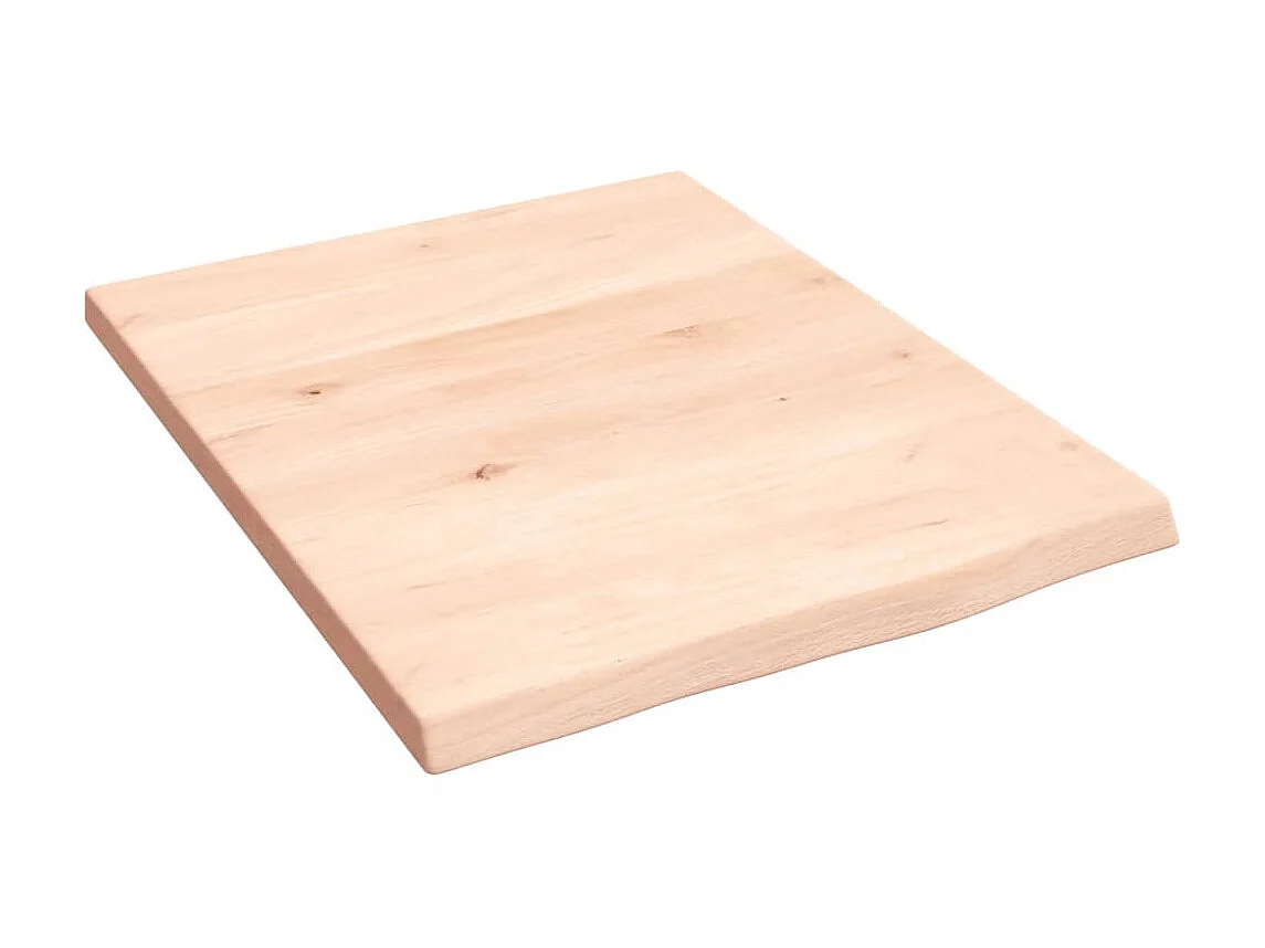 Étagère murale 40x50x2 cm bois de chêne massif non traité OFR82109 BonneVie Meuble