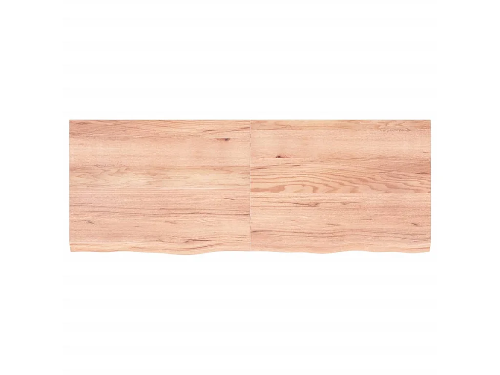 Étagère murale marron clair bois chêne massif traité OFR93106 BonneVie Meuble