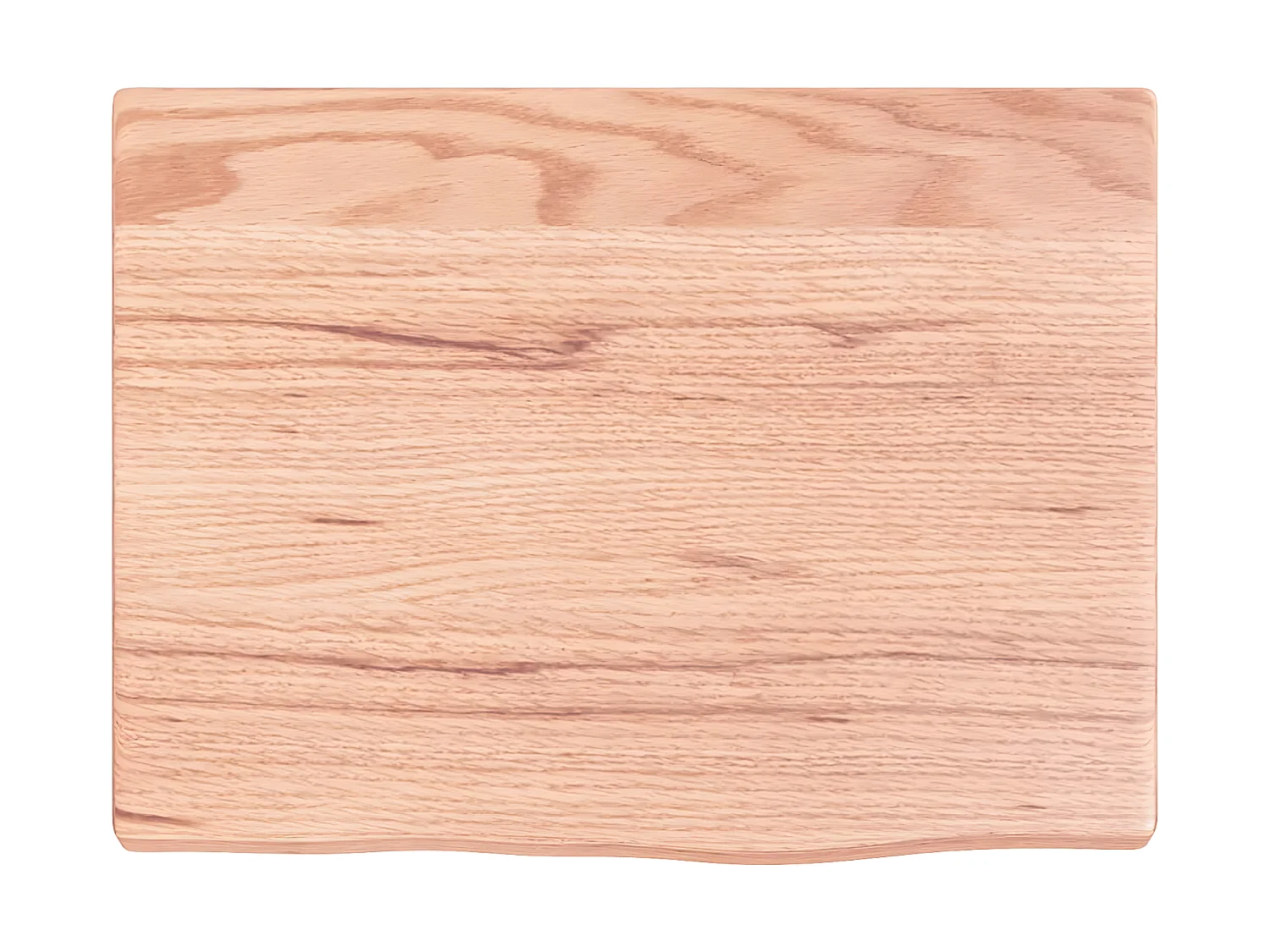 Étagère murale marron clair 40x30x2 cm bois chêne massif traité OFR65947 BonneVie Meuble