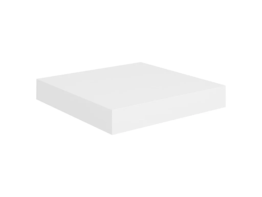 Étagères murales murales 4 pcs blanc 23x23,5x3,8 cm MDF OFR64099 BonneVie Meuble