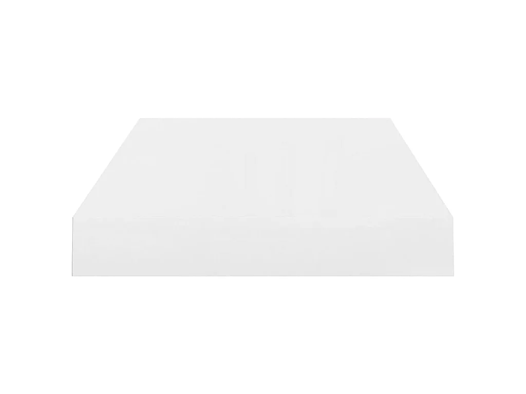 Étagère murale murale Blanc brillant 40x23x3,8 cm MDF OFR33627 BonneVie Meuble