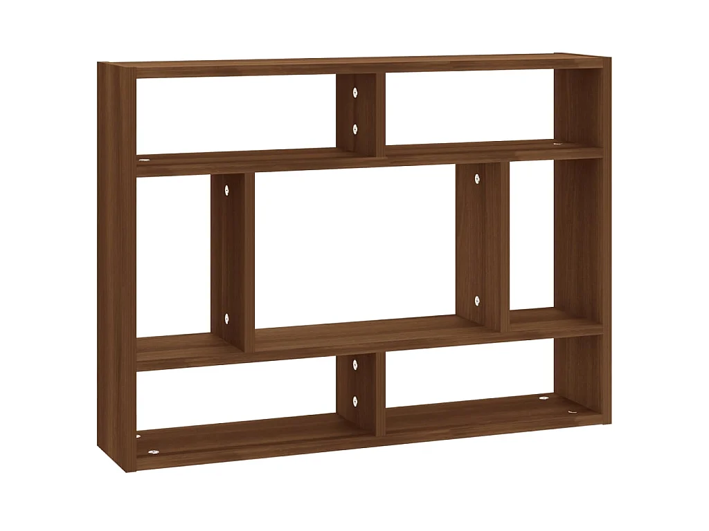 Étagère murale Chêne marron 75x16x55 cm Bois d'ingénierie OFR23926 BonneVie Meuble