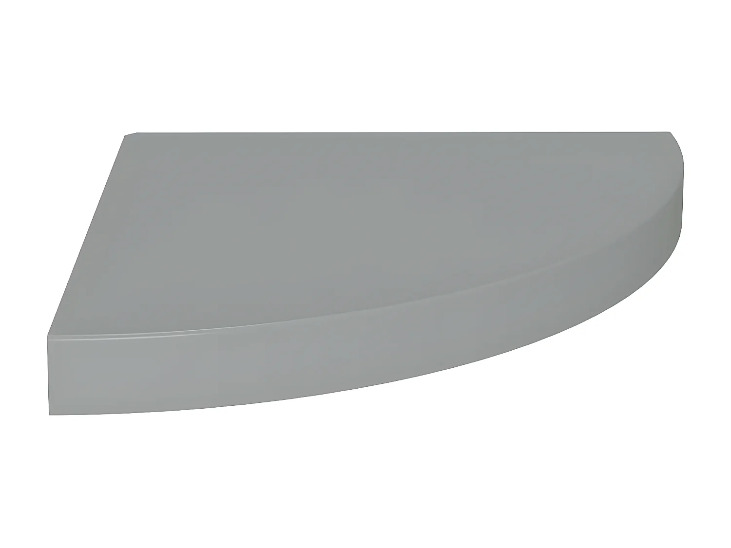 Étagères d'angle murales 2 pcs gris 35x35x3,8 cm MDF OFR69636 BonneVie Meuble