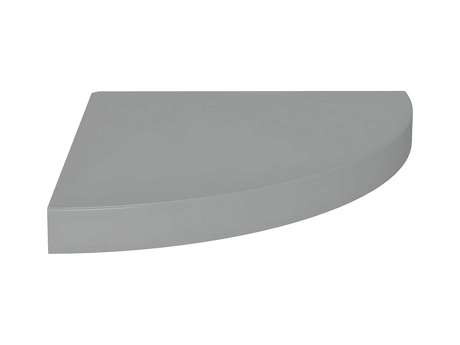 Hoekschappen zwevend 2 st 35x35x3,8 cm MDF grijs NL136985