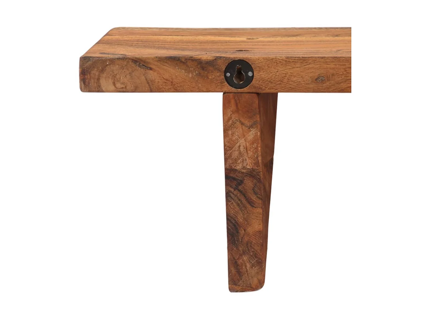 Étagères murales 2 pcs 110x20x18 cm Bois massif d'acacia OFR69687 BonneVie Meuble