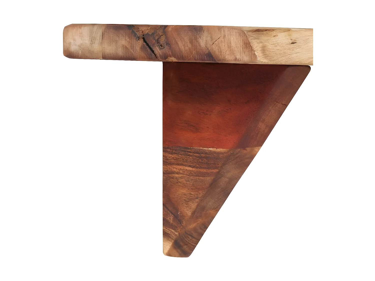 Étagères murales 2 pcs 110x20x18 cm Bois massif d'acacia OFR69687 BonneVie Meuble