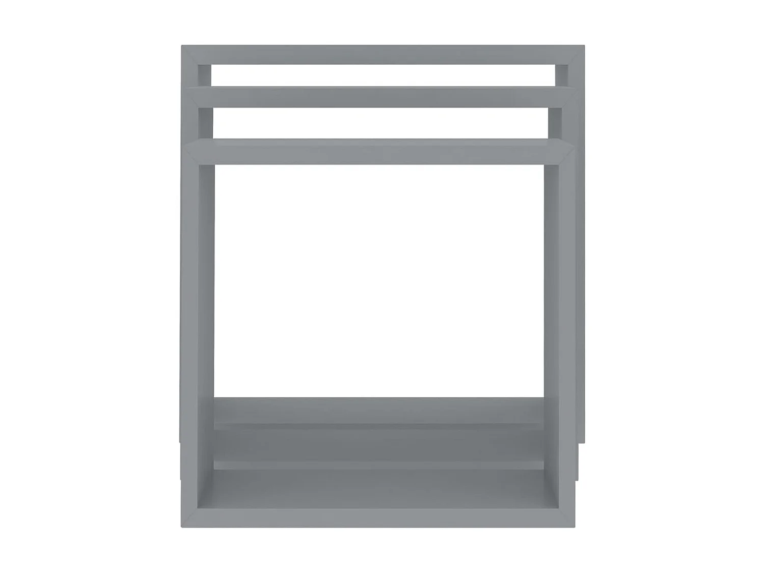 Étagères murales sous forme de cube 3 pcs Gris MDF OFR42201 BonneVie Meuble