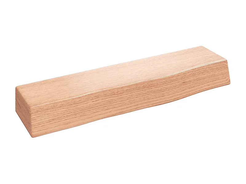Wandschap 40x10x6 cm behandeld massief eikenhout lichtbruin NL579504