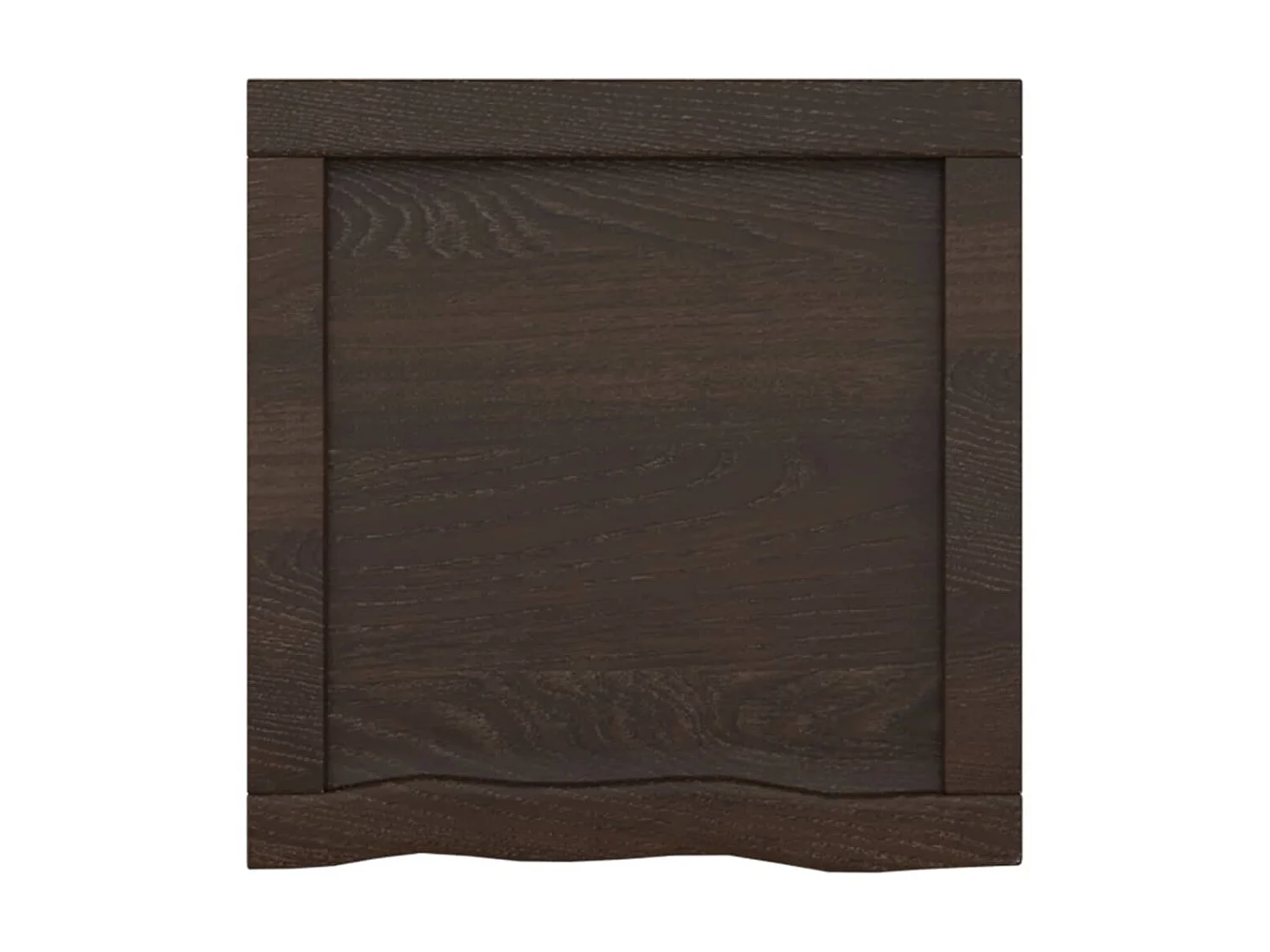 Étagère murale marron foncé bois chêne massif traité OFR48792 BonneVie Meuble