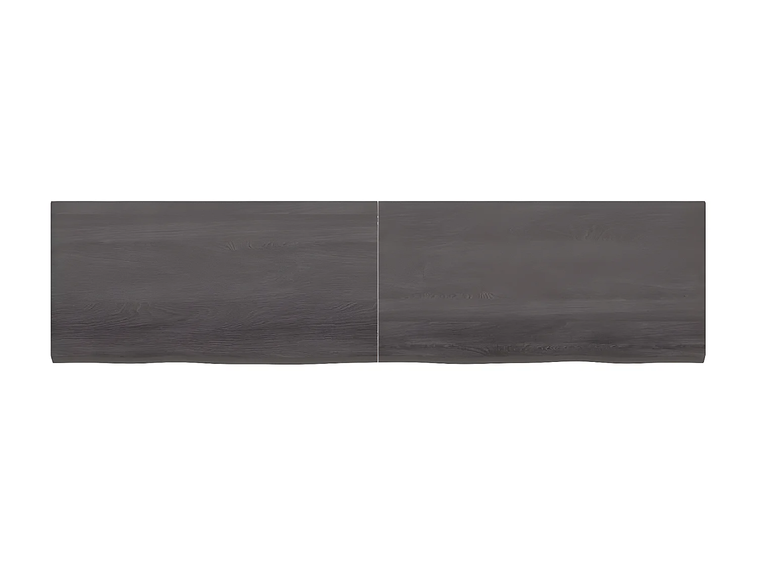 Étagère murale marron foncé bois chêne massif traité OFR53465 BonneVie Meuble