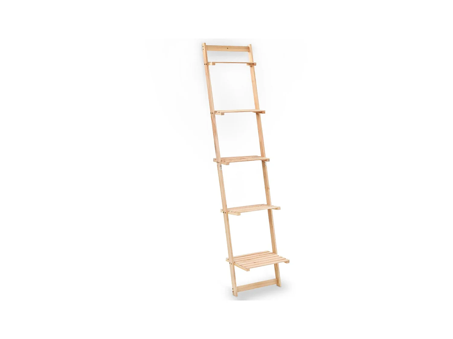 Étagère murale échelle bois de cèdre 41,5 x 30 x 176 cm OFR78853 BonneVie Meuble