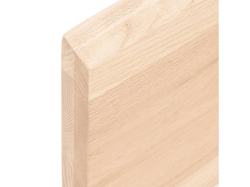 Étagère murale 100x20x4 cm bois de chêne massif non traité OFR48138 BonneVie Meuble