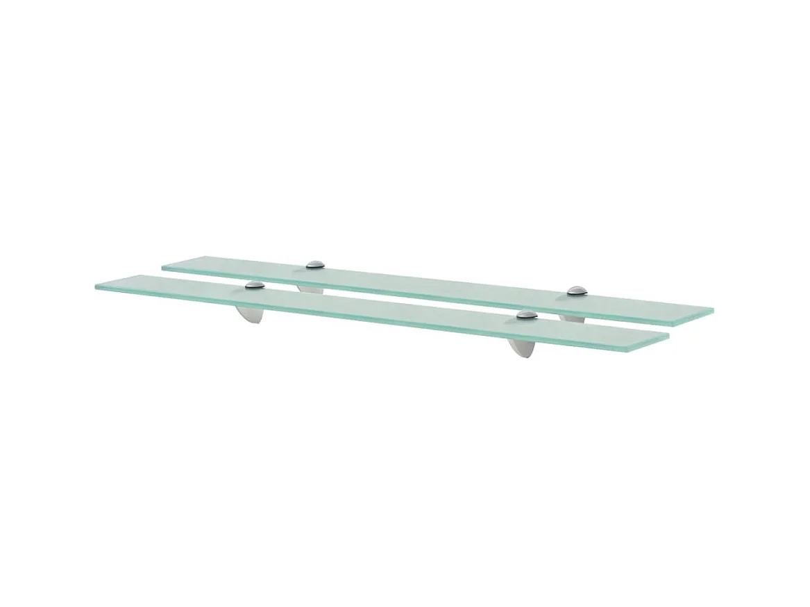 Étagères murales 2 pcs Verre 80 x 10 cm 8 mm OFR88341 BonneVie Meuble