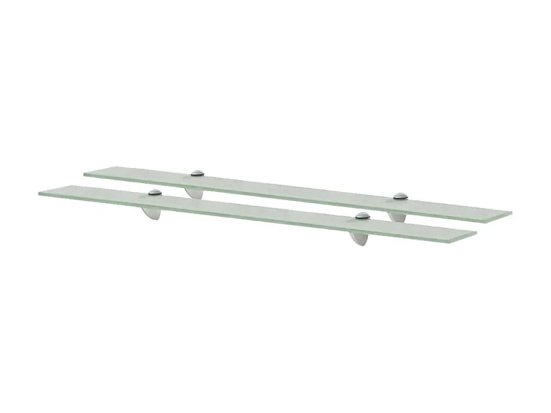 Schappen zwevend 2 st 90x20 cm 8 mm glas NL404695