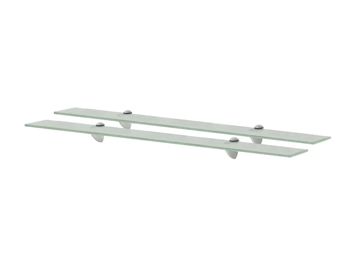 Schappen zwevend 2 st 90x20 cm 8 mm glas NL404695