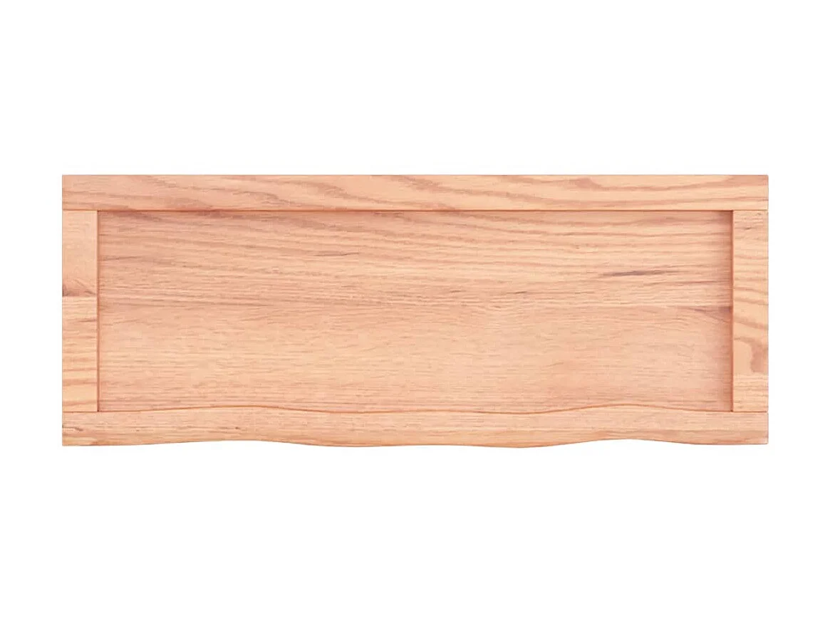 Étagère murale marron clair bois chêne massif traité OFR99879 BonneVie Meuble