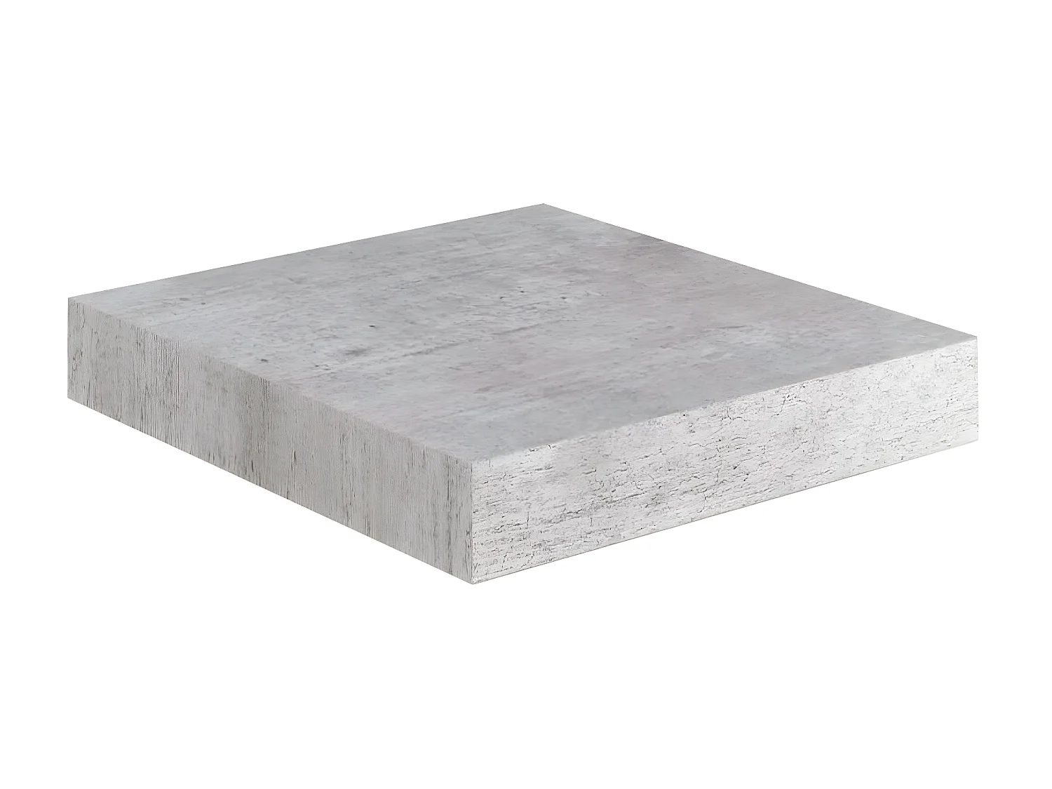 Étagères murales murales 4 pcs gris béton 23x23,5x3,8 cm MDF OFR83367 BonneVie Meuble