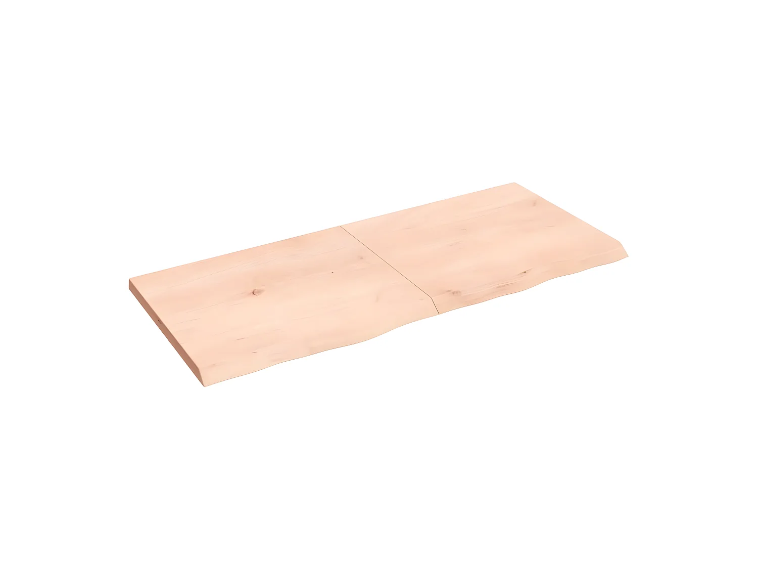 Étagère murale 140x60x(2-4) cm bois de chêne massif non traité OFR30192 BonneVie Meuble