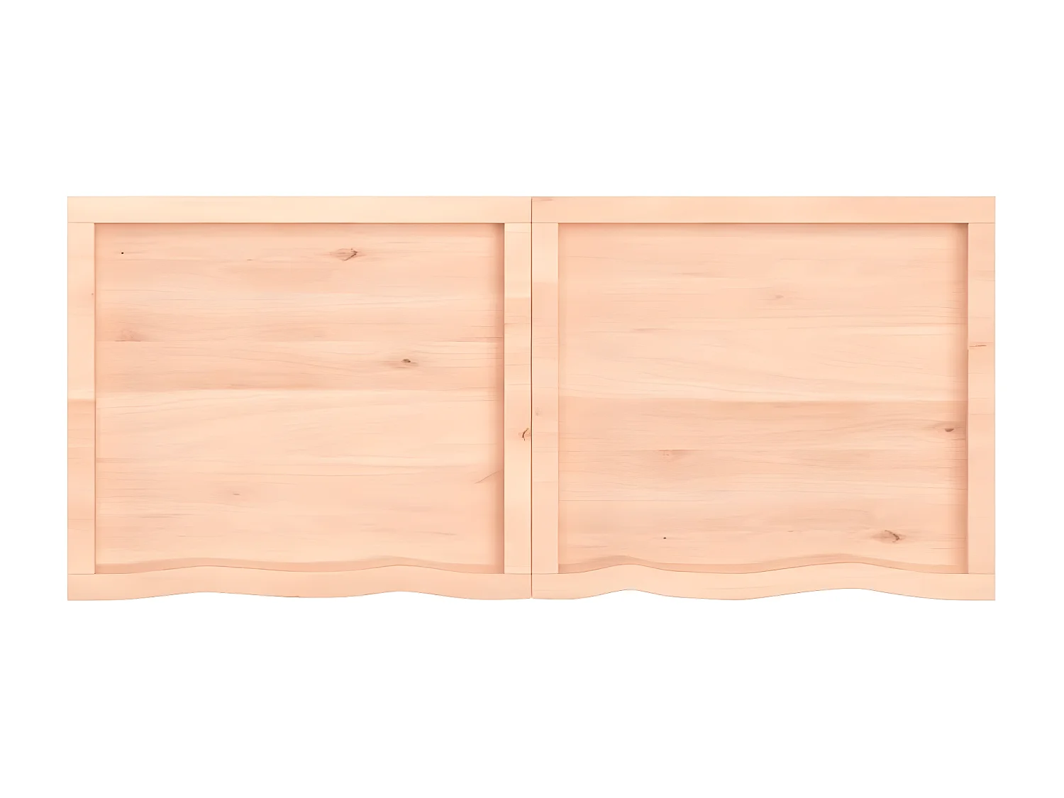 Étagère murale 140x60x(2-4) cm bois de chêne massif non traité OFR30192 BonneVie Meuble