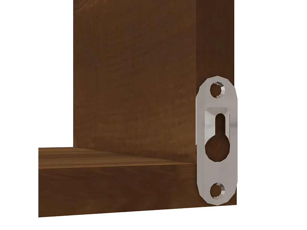 Étagère d'angle murale Chêne marron 40x40x50 cm Bois ingénierie OFR25879 BonneVie Meuble