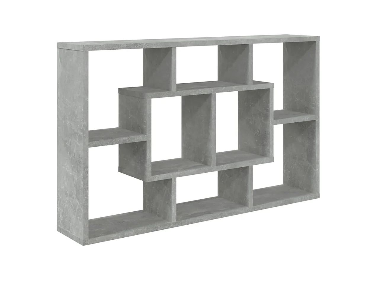 Wandschap 85x16x52,5 cm bewerkt hout betongrijs NL546198